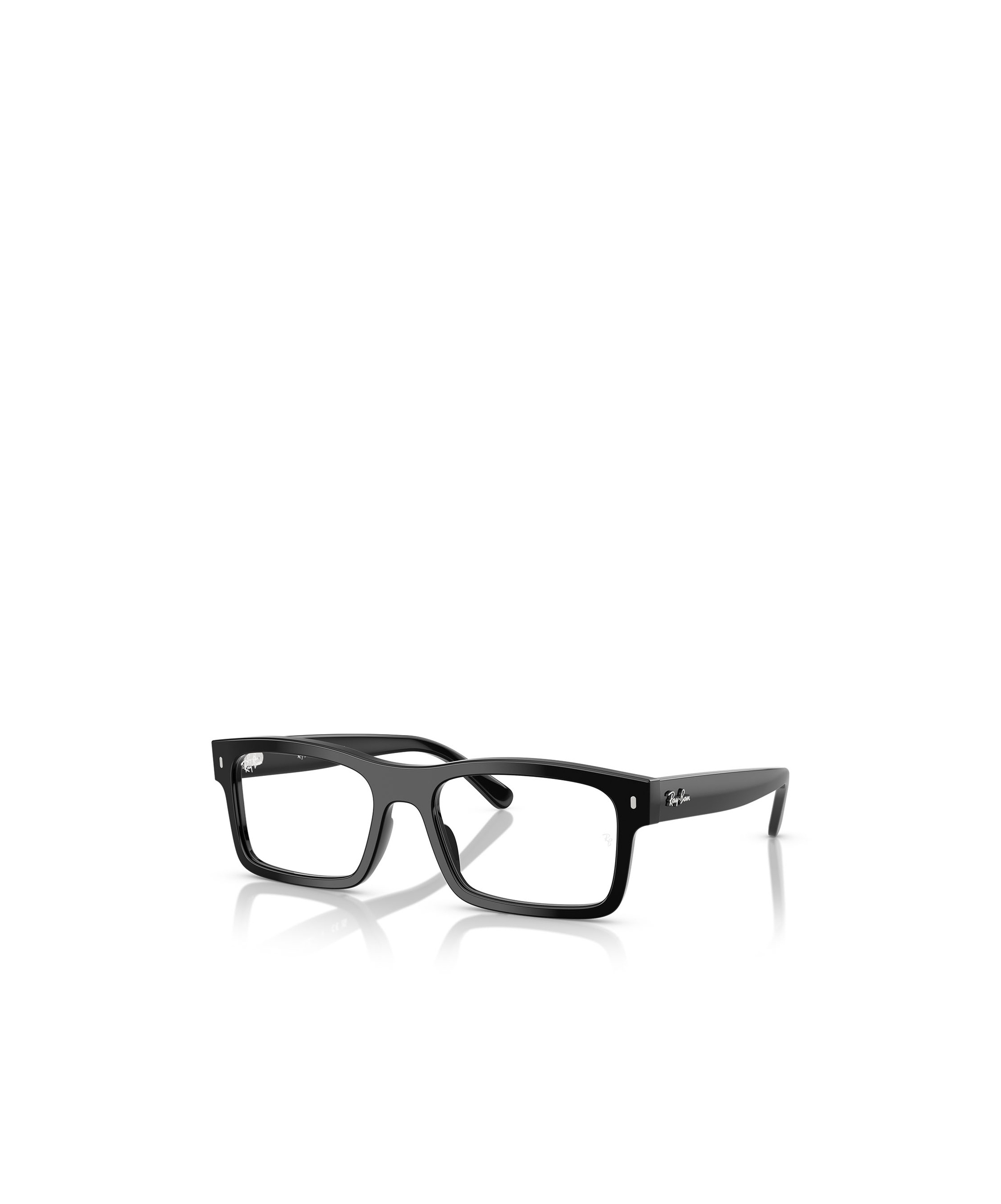 Ray Ban Ray-ban 54mm Rectangular Optical Glasses In Black