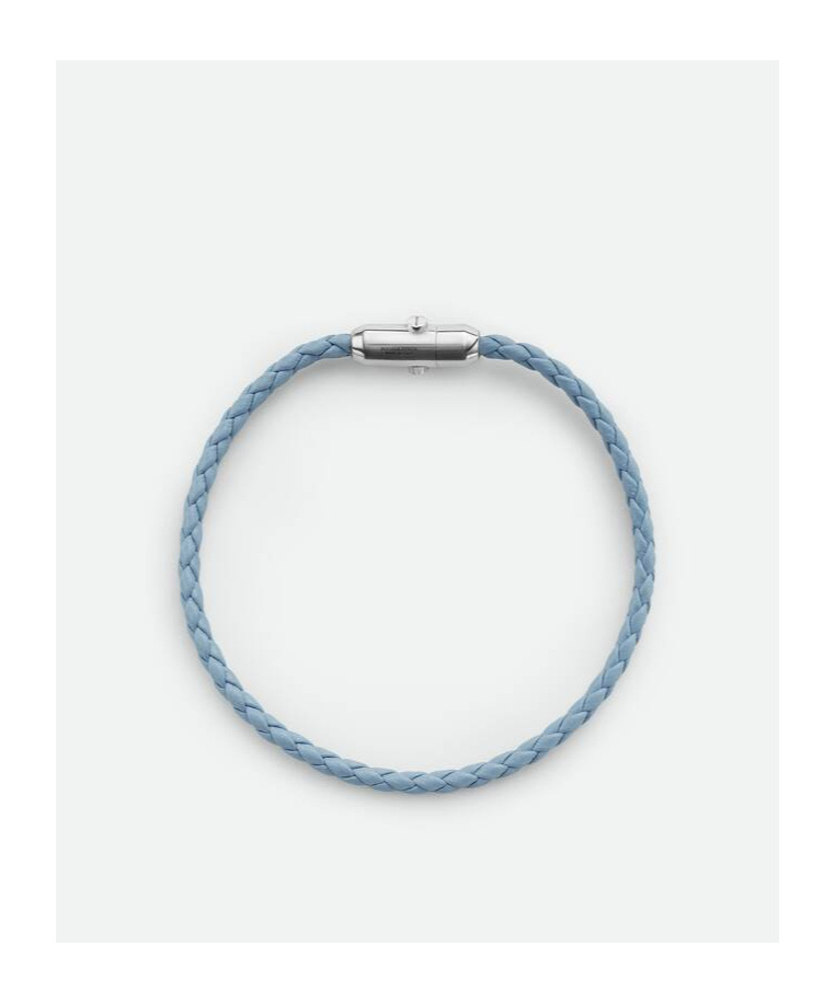 Bottega Veneta Bracelet Leather In Blue