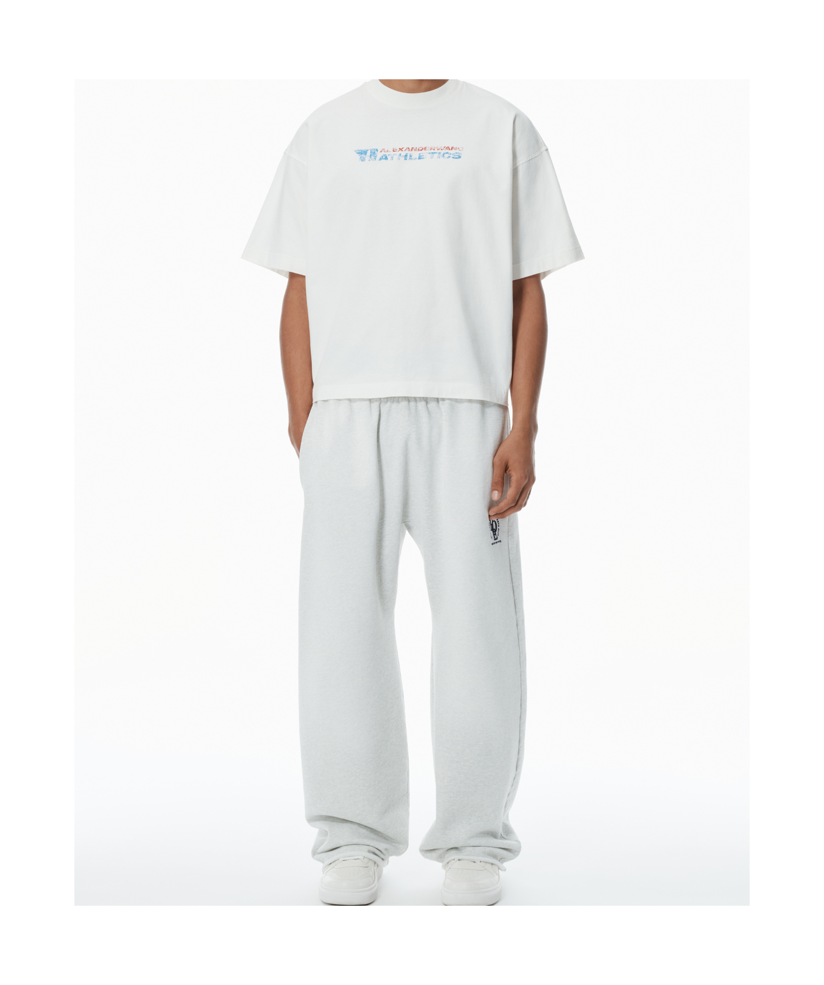 Alexander Wang Logo-print Cotton T-shirt In White