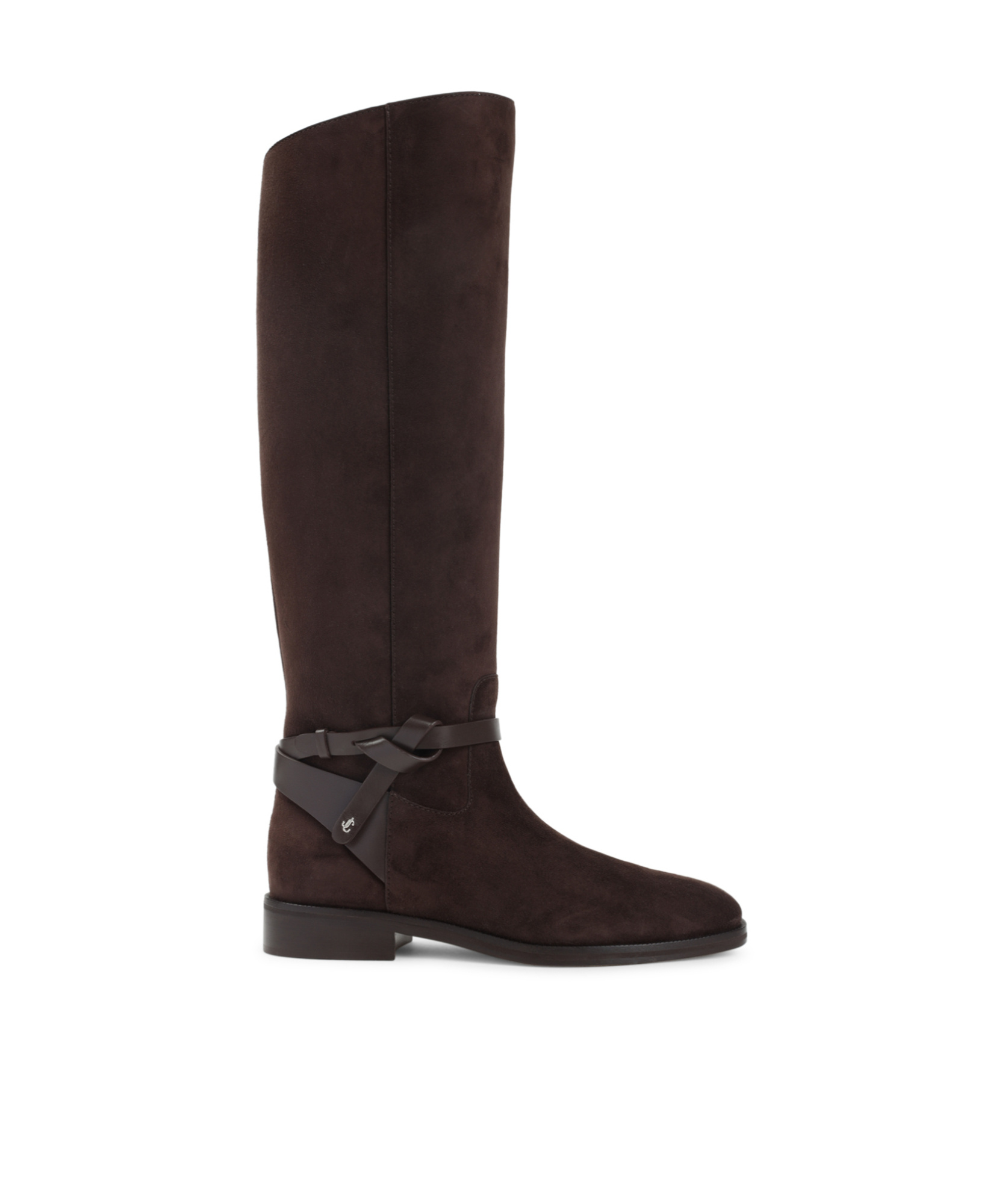 Jimmy Choo Round Toe Boots In Black