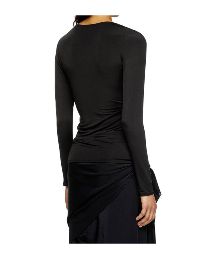 Shop Diesel T-crissy-plain Top In Black