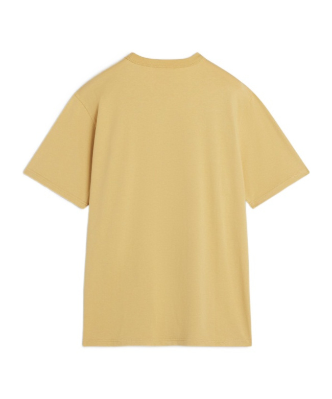 Maison Kitsuné Yellow Barista Fox Patch Relax T-shirt In Yellow
