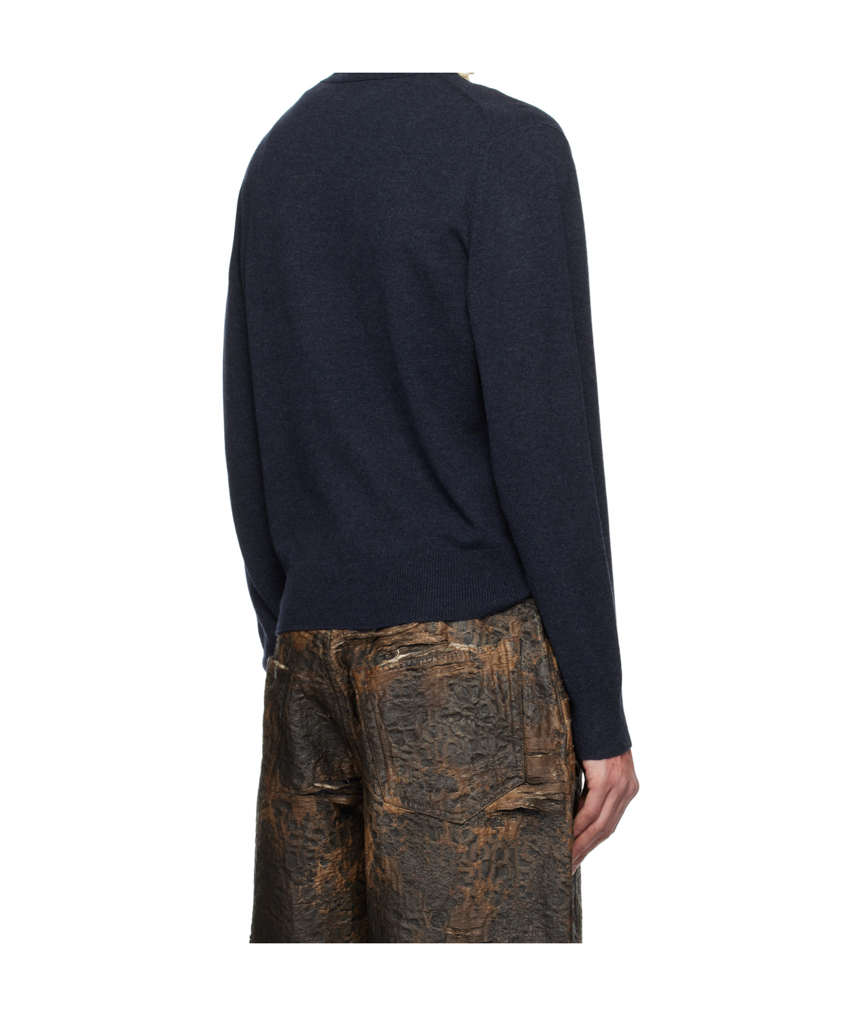 Acne Studios Long-sleeved Sweater In Black