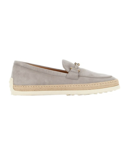 Tod's Round-head Flat Shoes In Nude