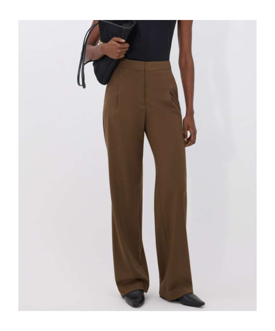 LOULOU STUDIO OSILO WOOL BLEND TROUSERS