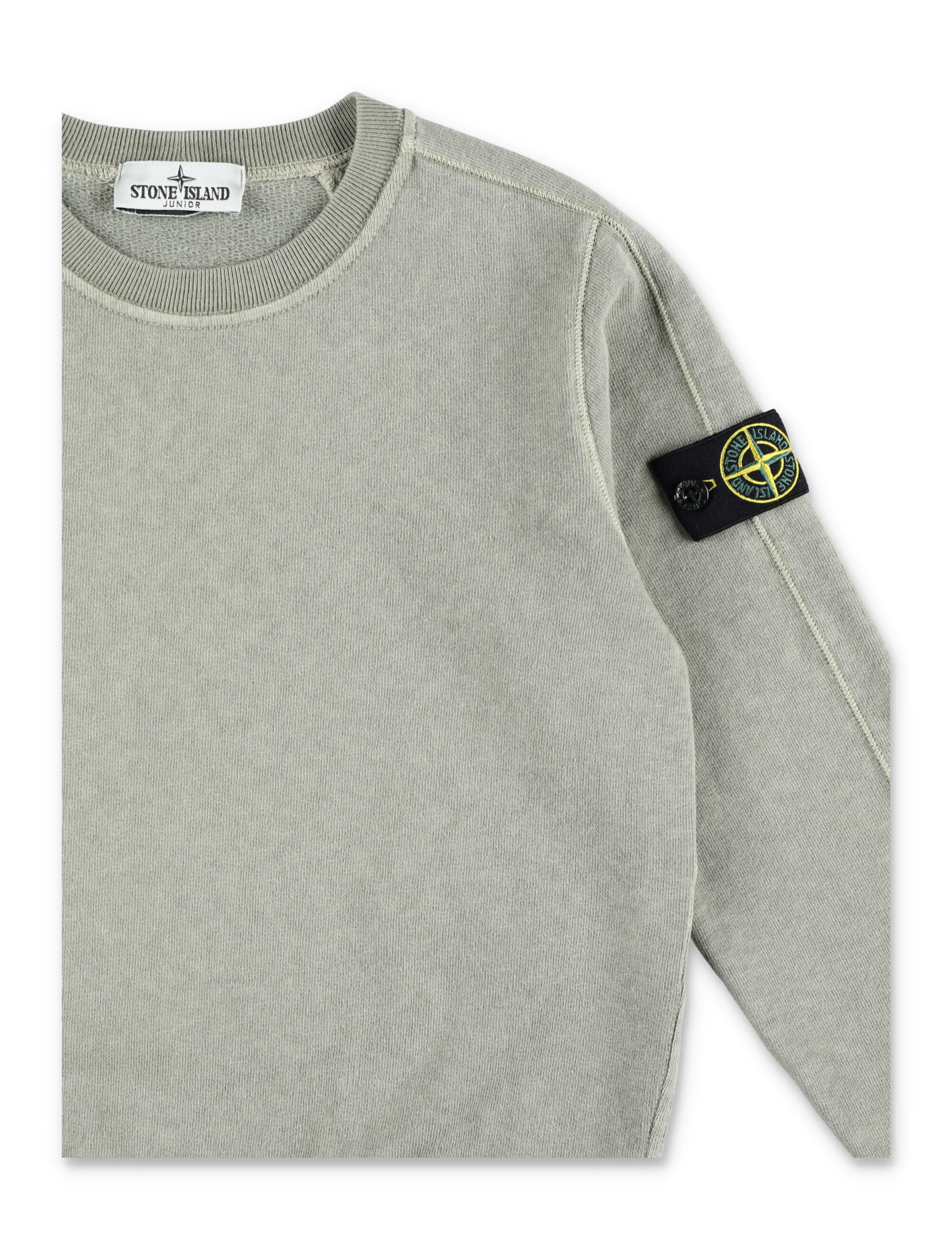 Stone Island Long-sleeved Sweater In Gray