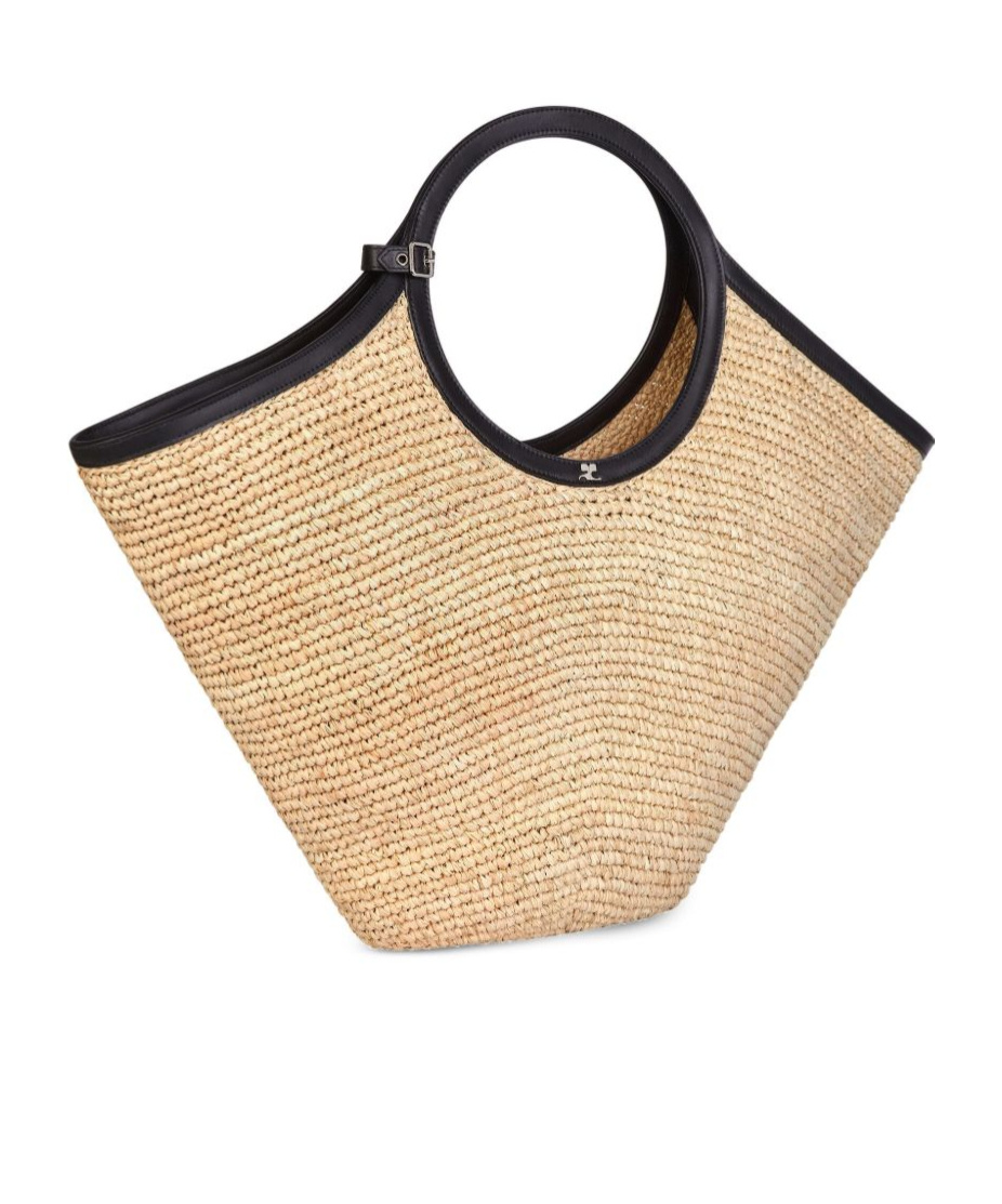 Shop Courrèges Maxy Holy Tote Bag In Natural