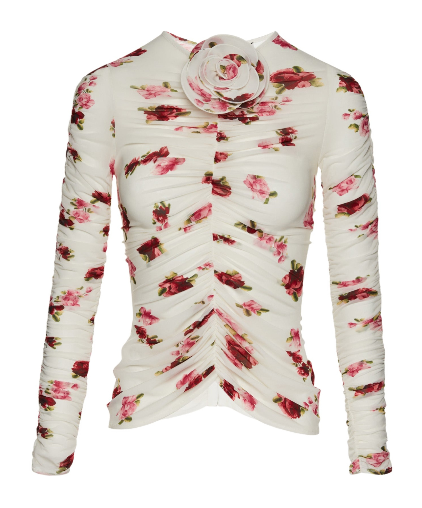 Magda Butrym Printed Blouse In White