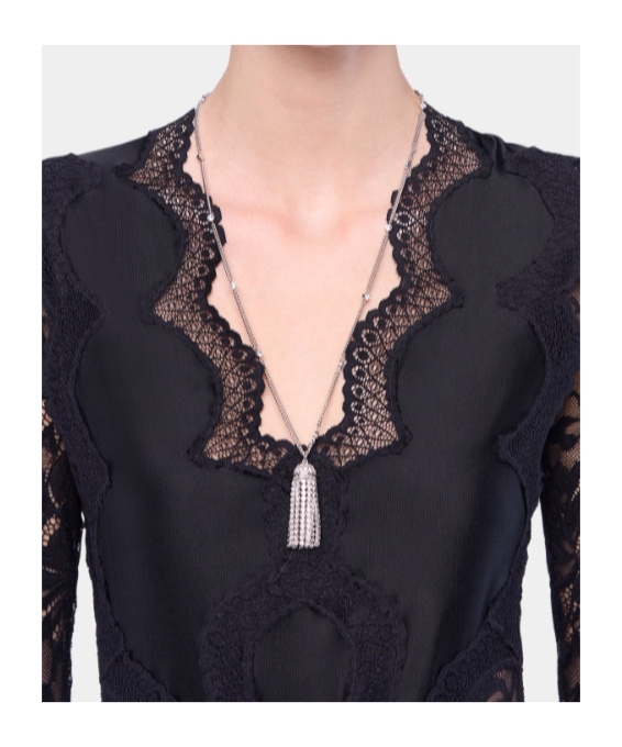 Rabanne Lace Dress In Brown