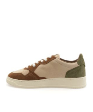 Autry Medalist Suede-panelled Lace-up Sneakers In Multi