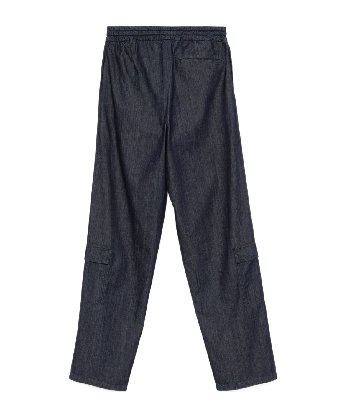 Dries Van Noten Cargo Drawstring Waistband Cotton Trousers In Black