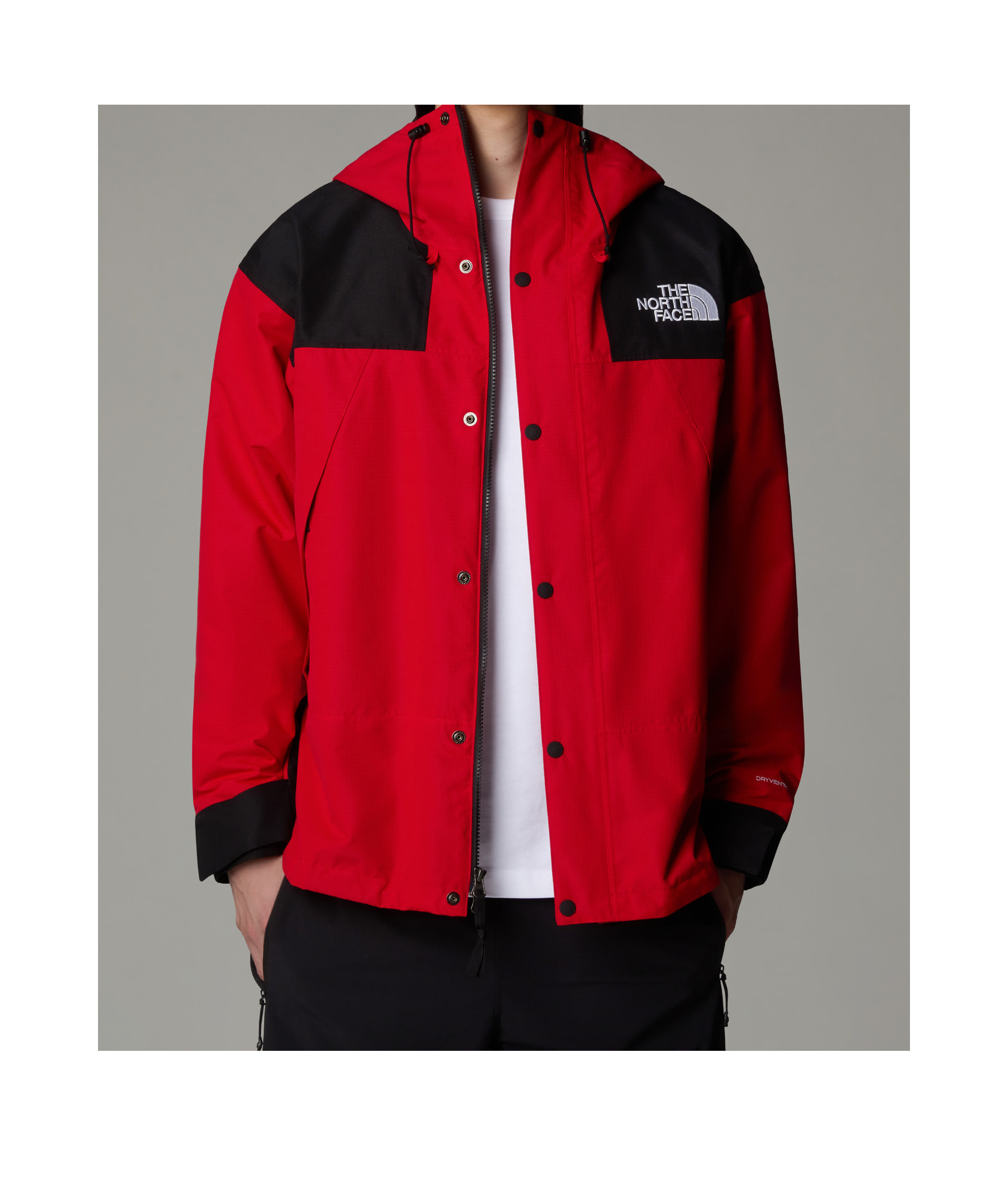 The North Face Mountain Mono Short Jacket In Red