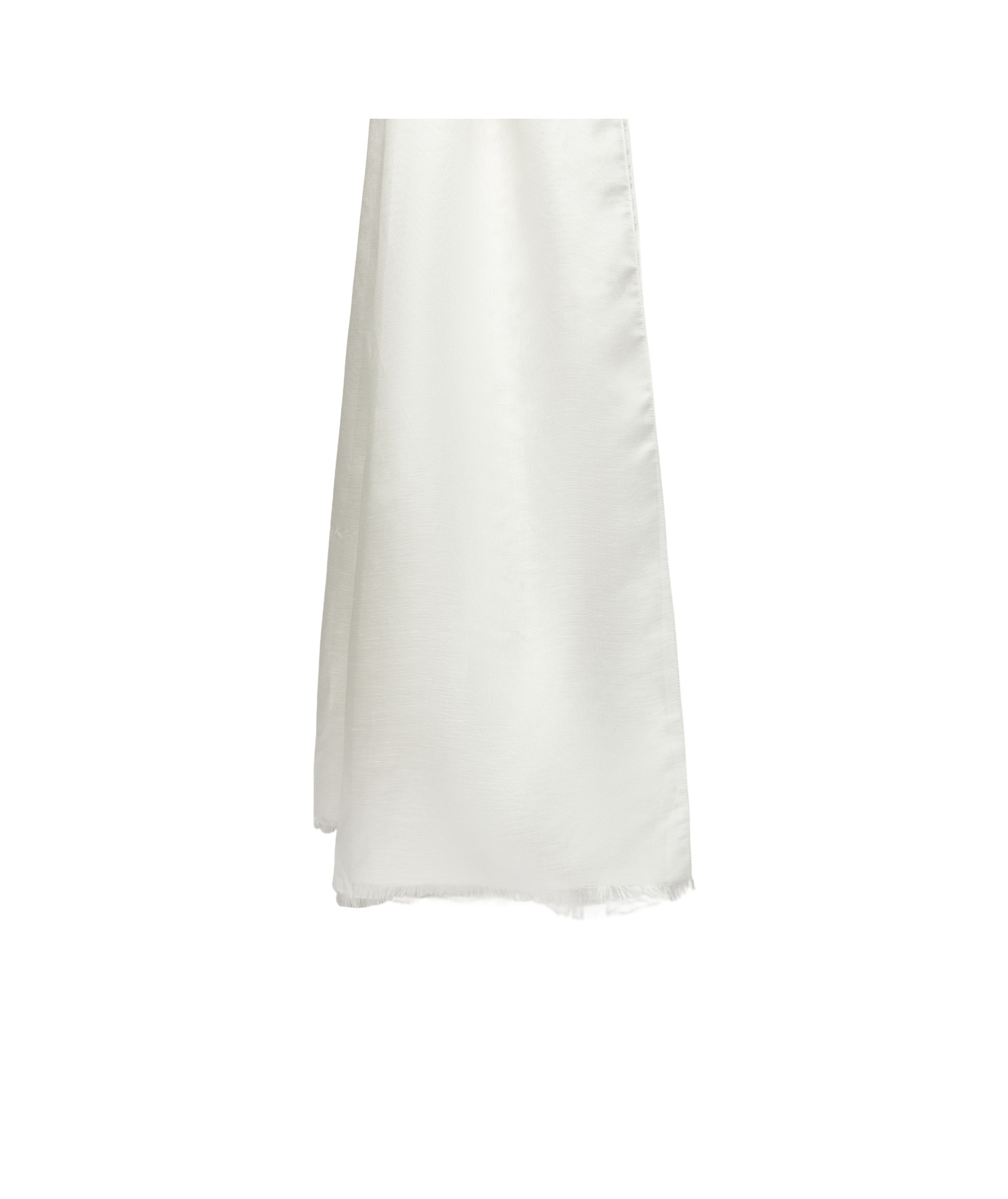 Shop Max Mara Silk And Linen Stole In White