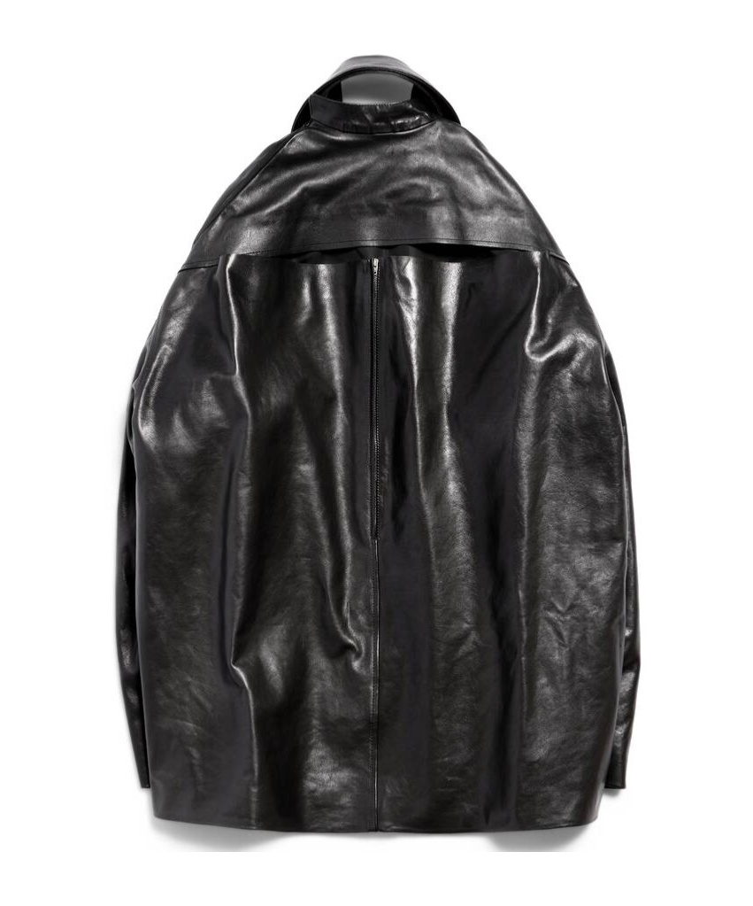 Balenciaga Suspender Jacket Effect Dress In Black