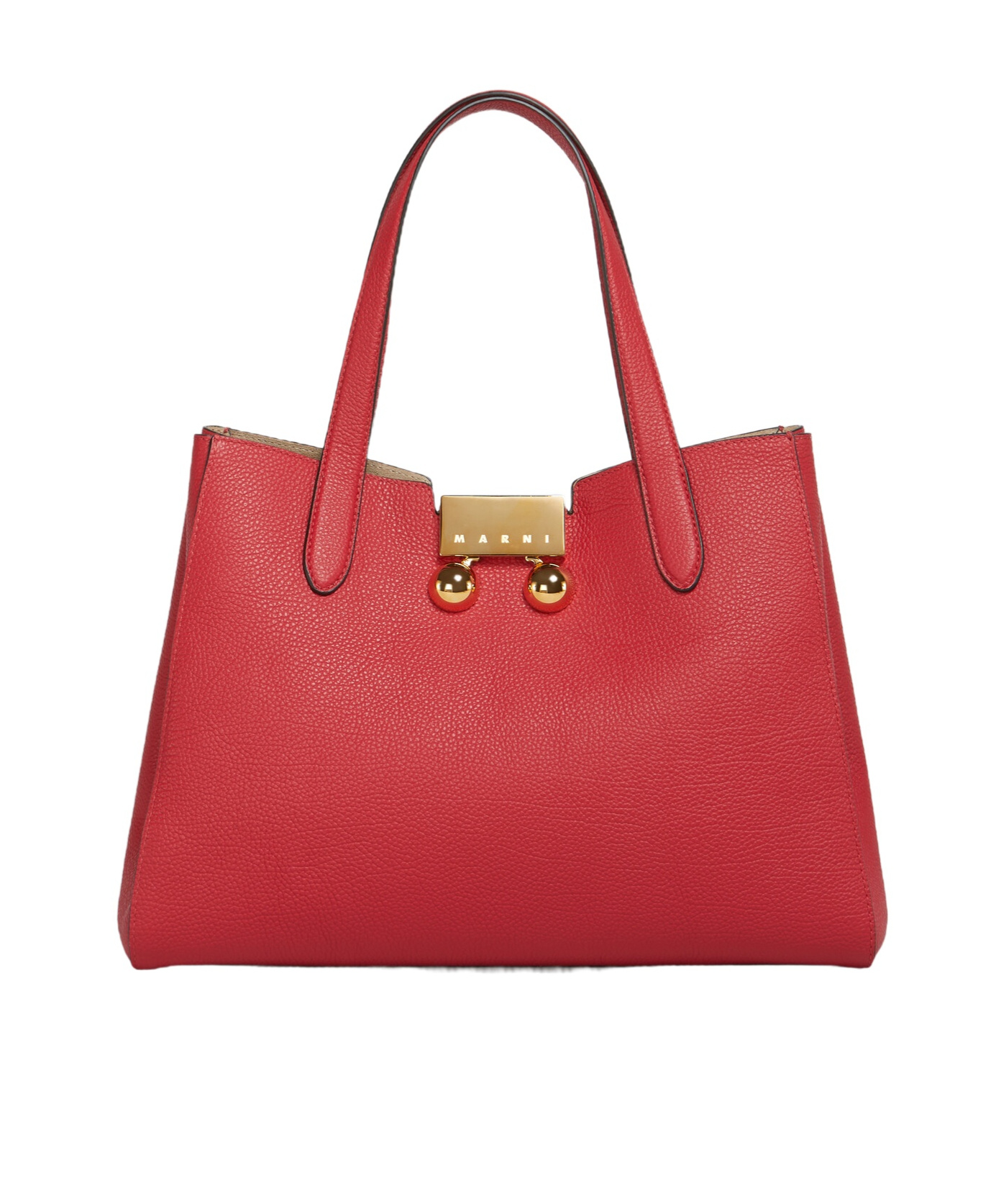 Shop Marni Trunkaroo Tote Bag In Red