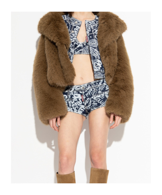 Dsquared2 Rebel Hibiscus Graphic Flower Shorts In Blue