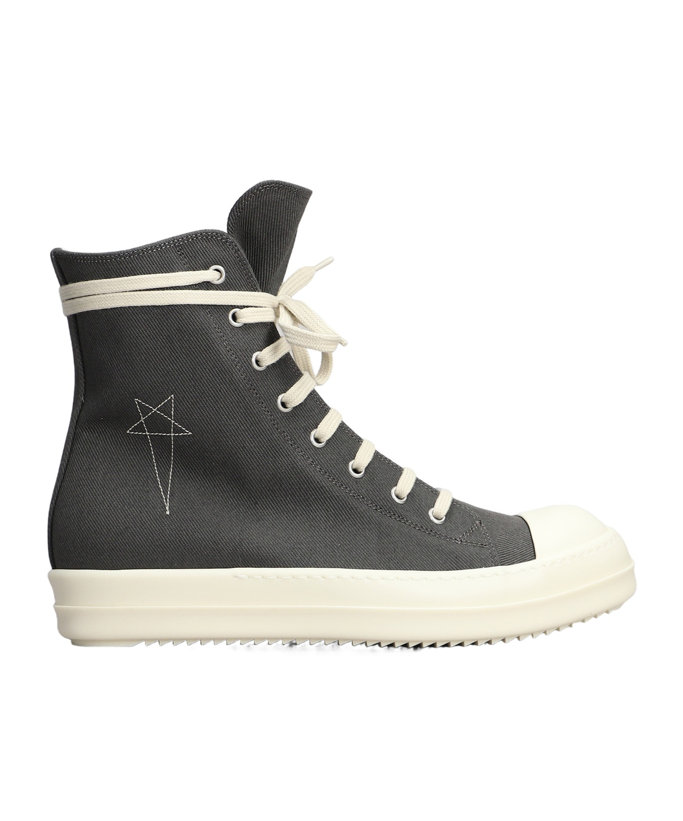 Shop Rick Owens Drkshdw Lace-up High-top Sneakers In Black