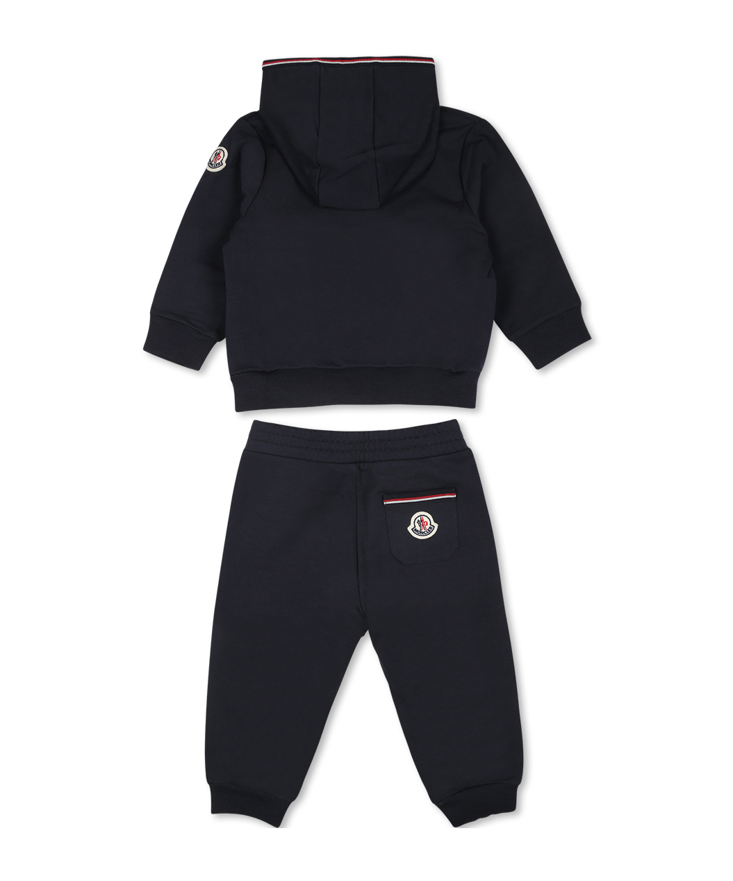 Moncler Long-sleeved Hoodie Set In Blue