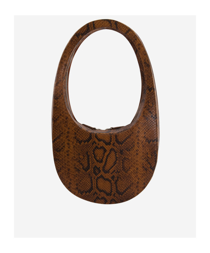 Coperni All-over Printed Top Handle Bag In Brown