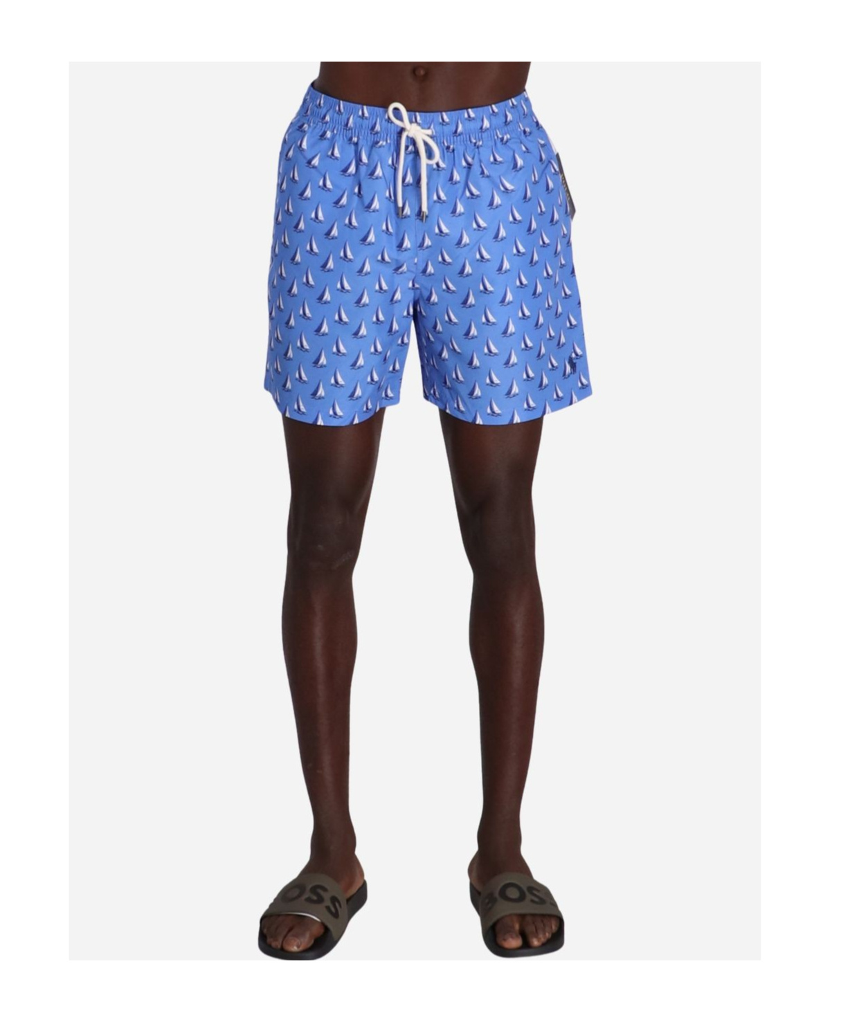 Polo Ralph Lauren 5.75-inch Traveler Classic Swim Trunk In Blue