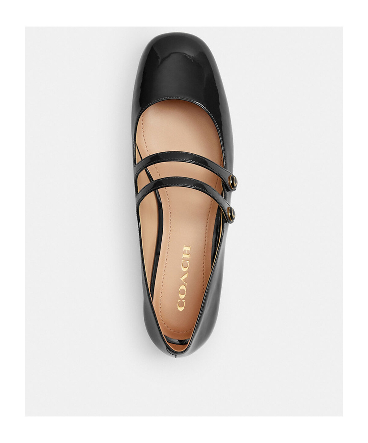 Shop Coach Winley Mary Jane Shoes In Black