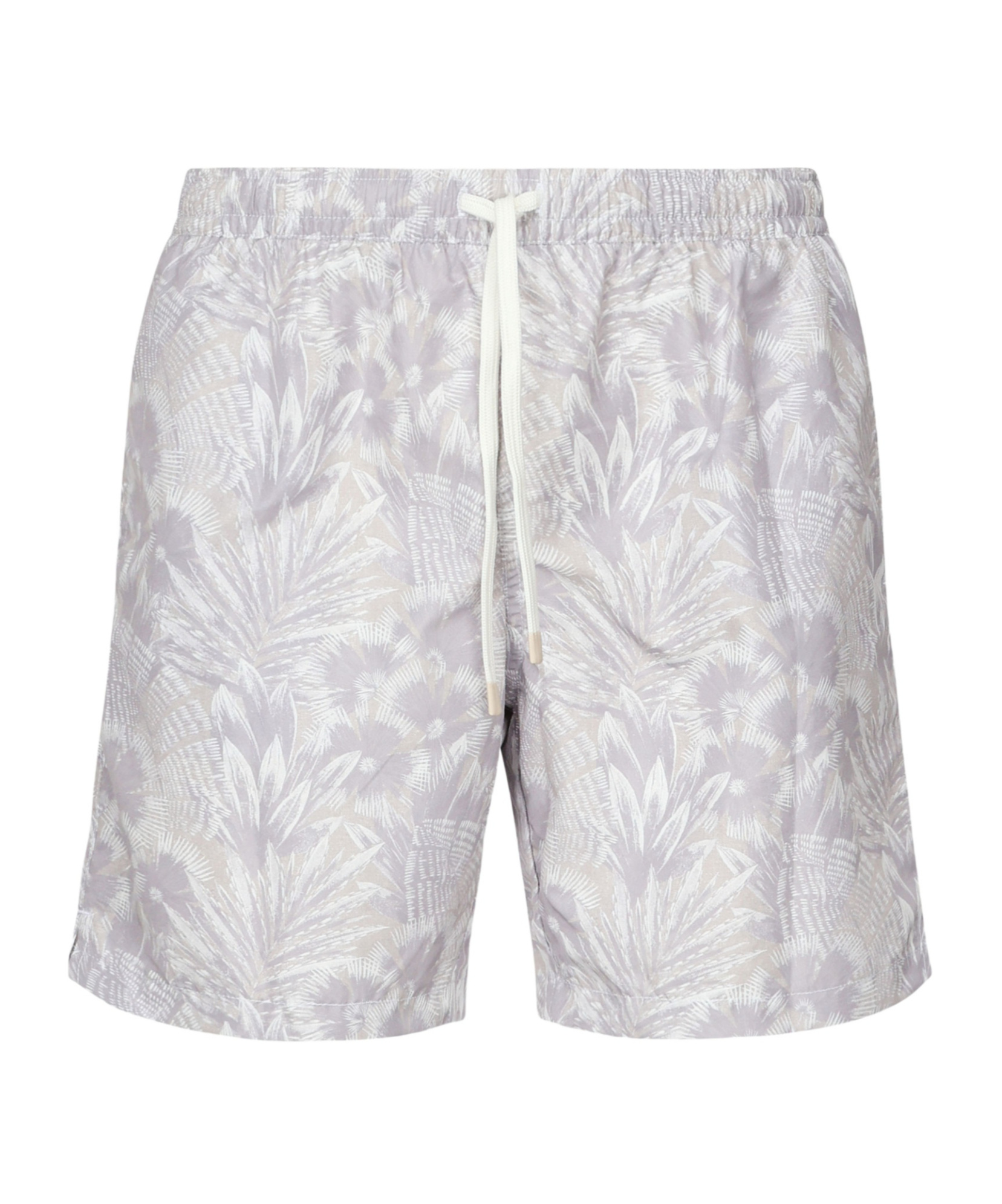Eleventy Patterned Swim Shorts In Gray