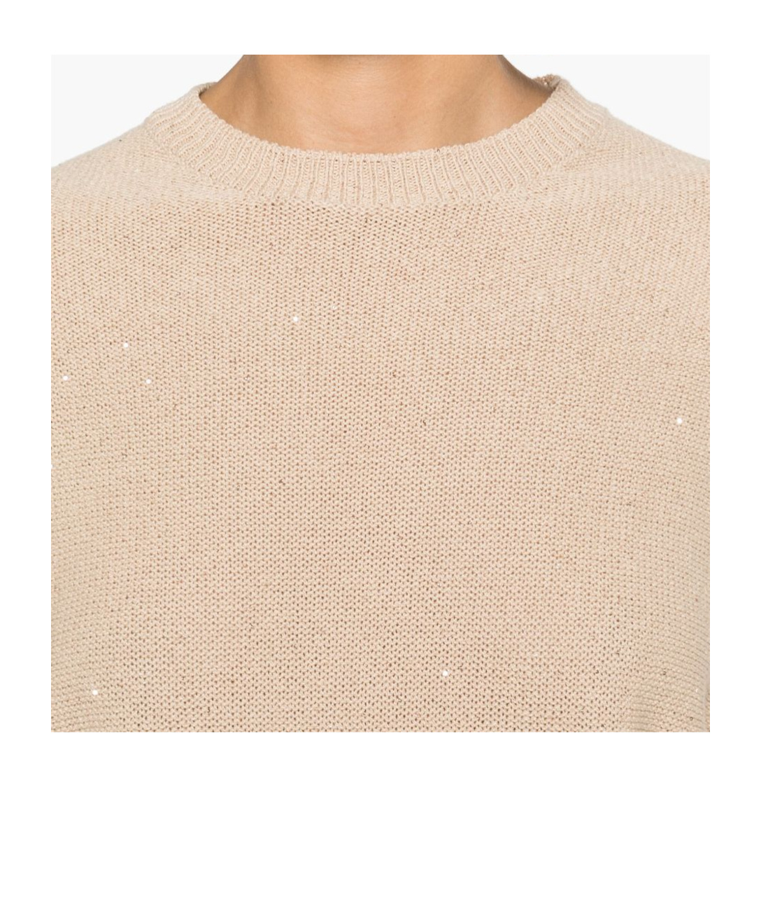Shop Fabiana Filippi Knit Sweater In Nude
