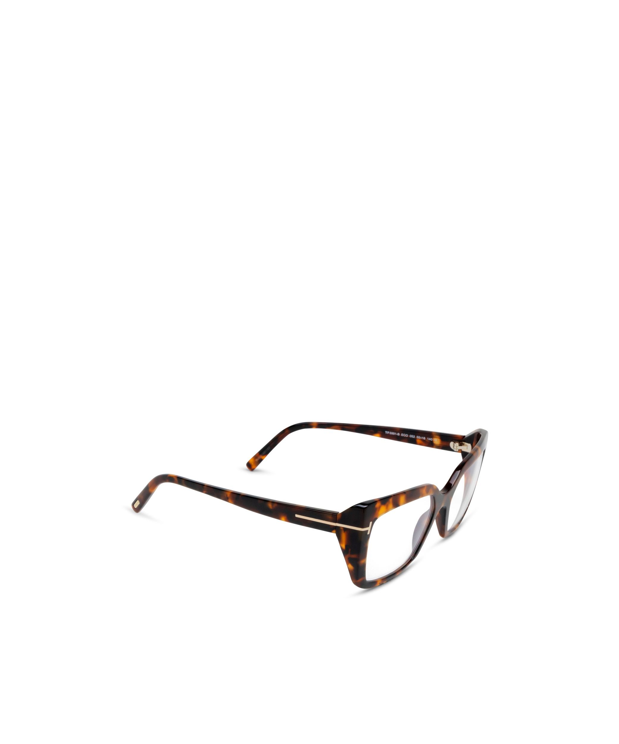 Tom Ford Eyewear Rectangle Frame Glasses In Brown