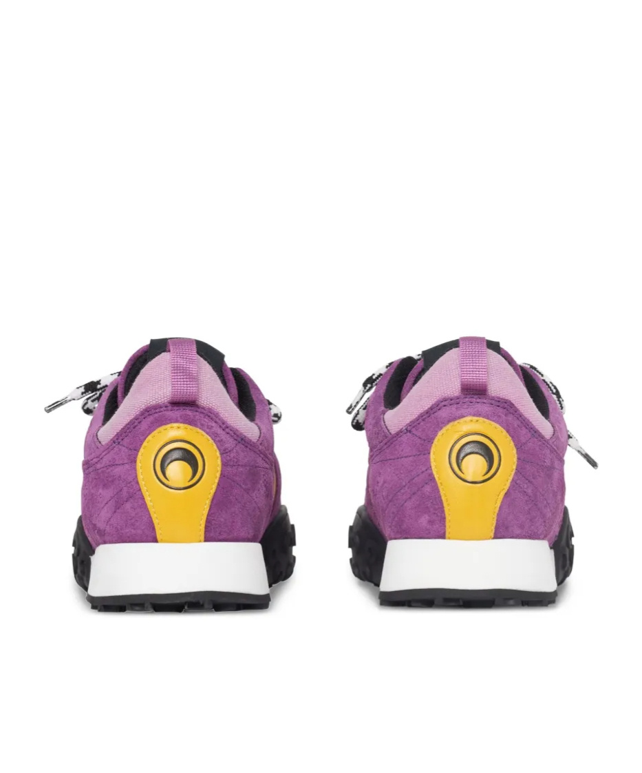 Shop Marine Serre Tyko Suede Sneakers In Purple