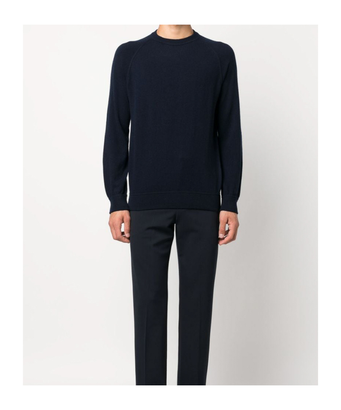 Drumohr Raglan-sleeved Cashmere Jumper In Black