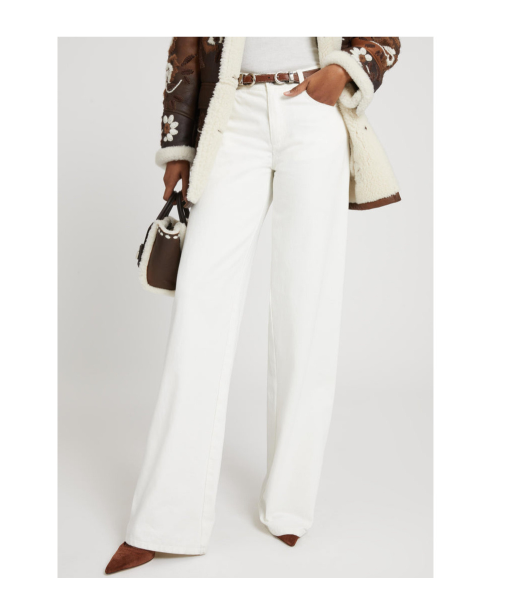 Ermanno Scervino Wide-leg Jeans In White