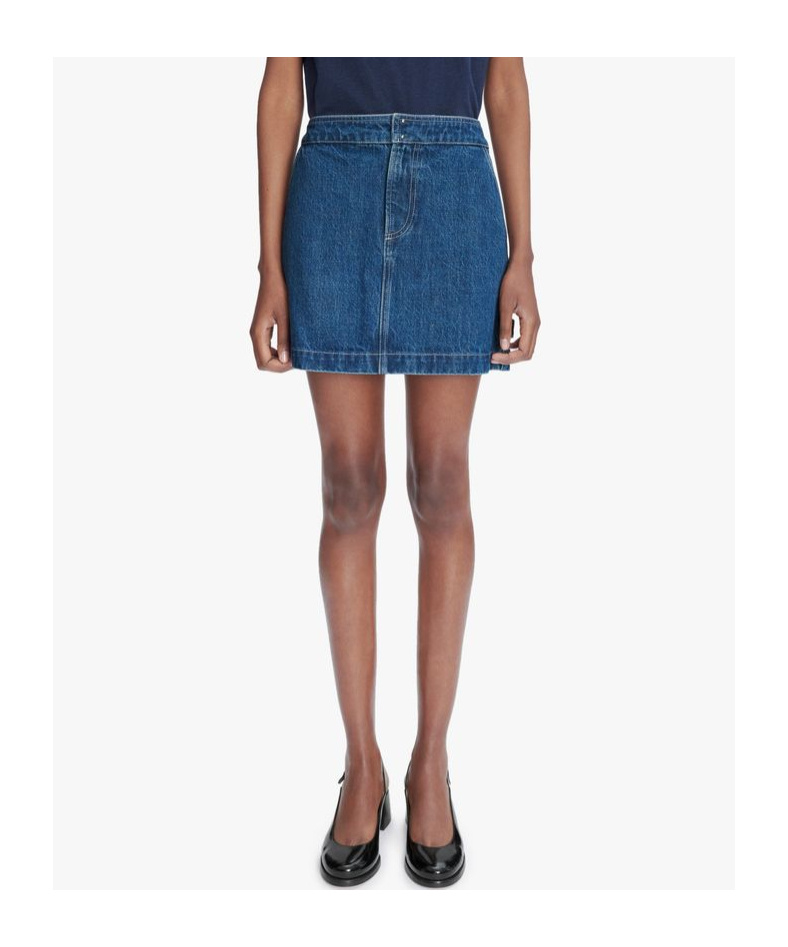 Apc Denim Skirt In Blue