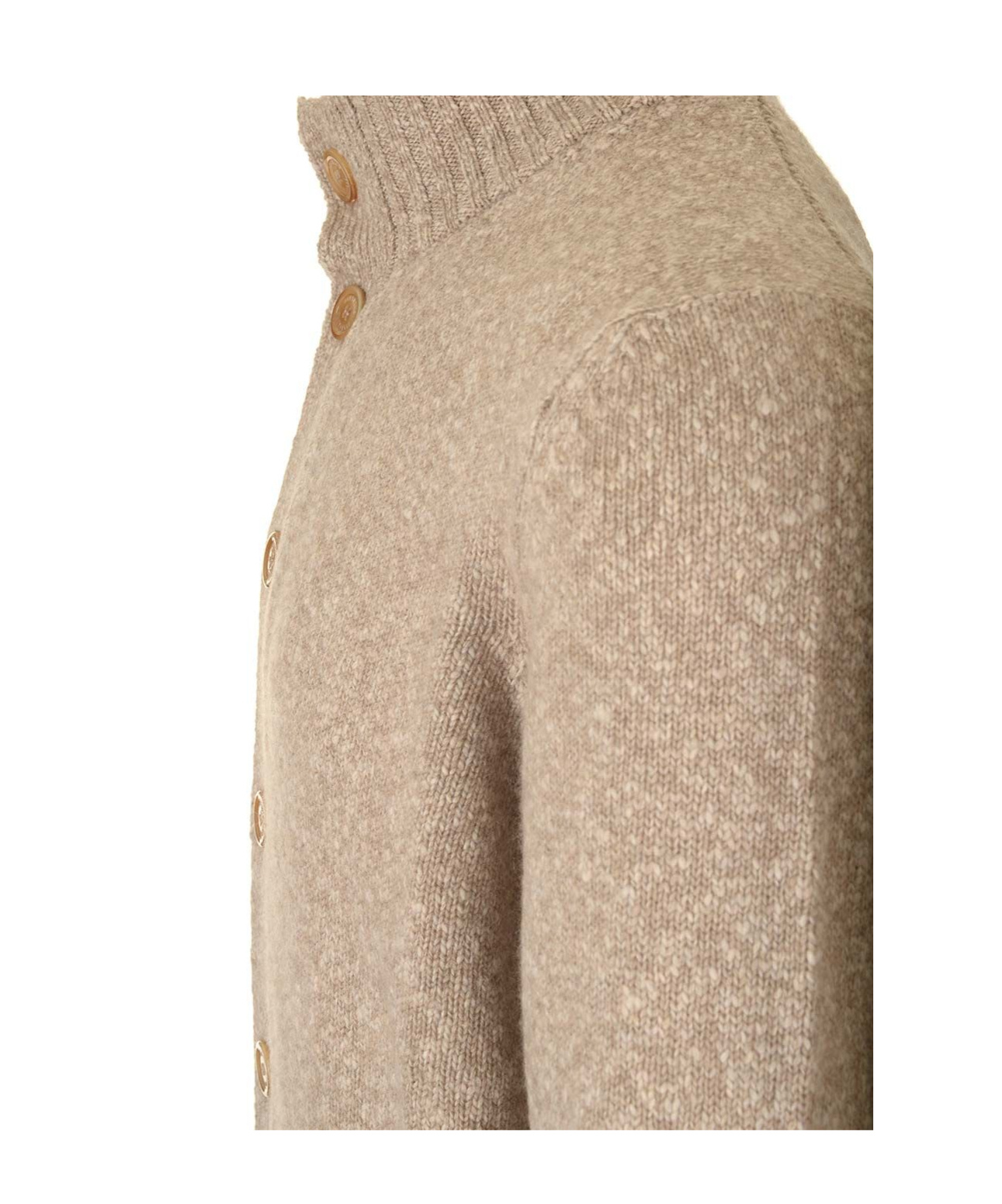Brunello Cucinelli Wool Cardigan Jackets Beige In Nude