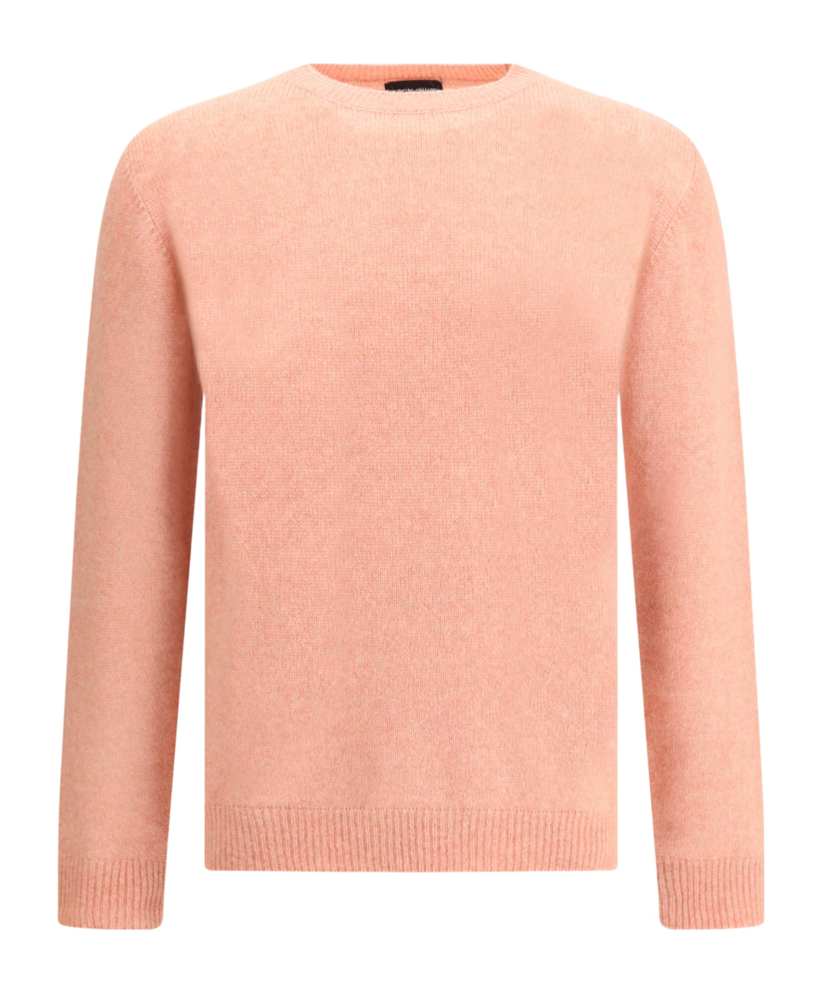 Roberto Collina Long Sleeves Pressed Gauze Round Neck Sweater Clothing In Pink