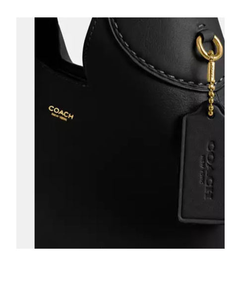 Coach New York Black Leather Brooklyn 28 Shoulder Bag In Black