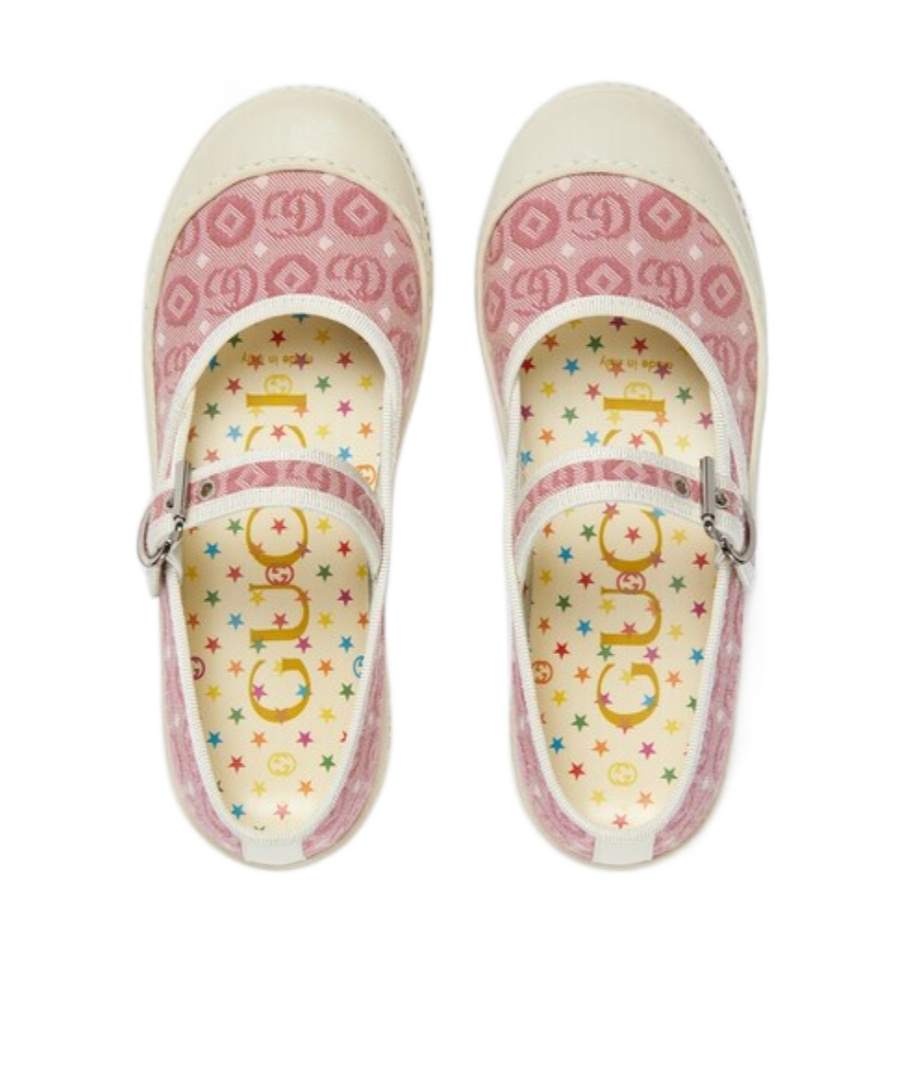 Gucci Double G Round-toe Ballerinas In Nude