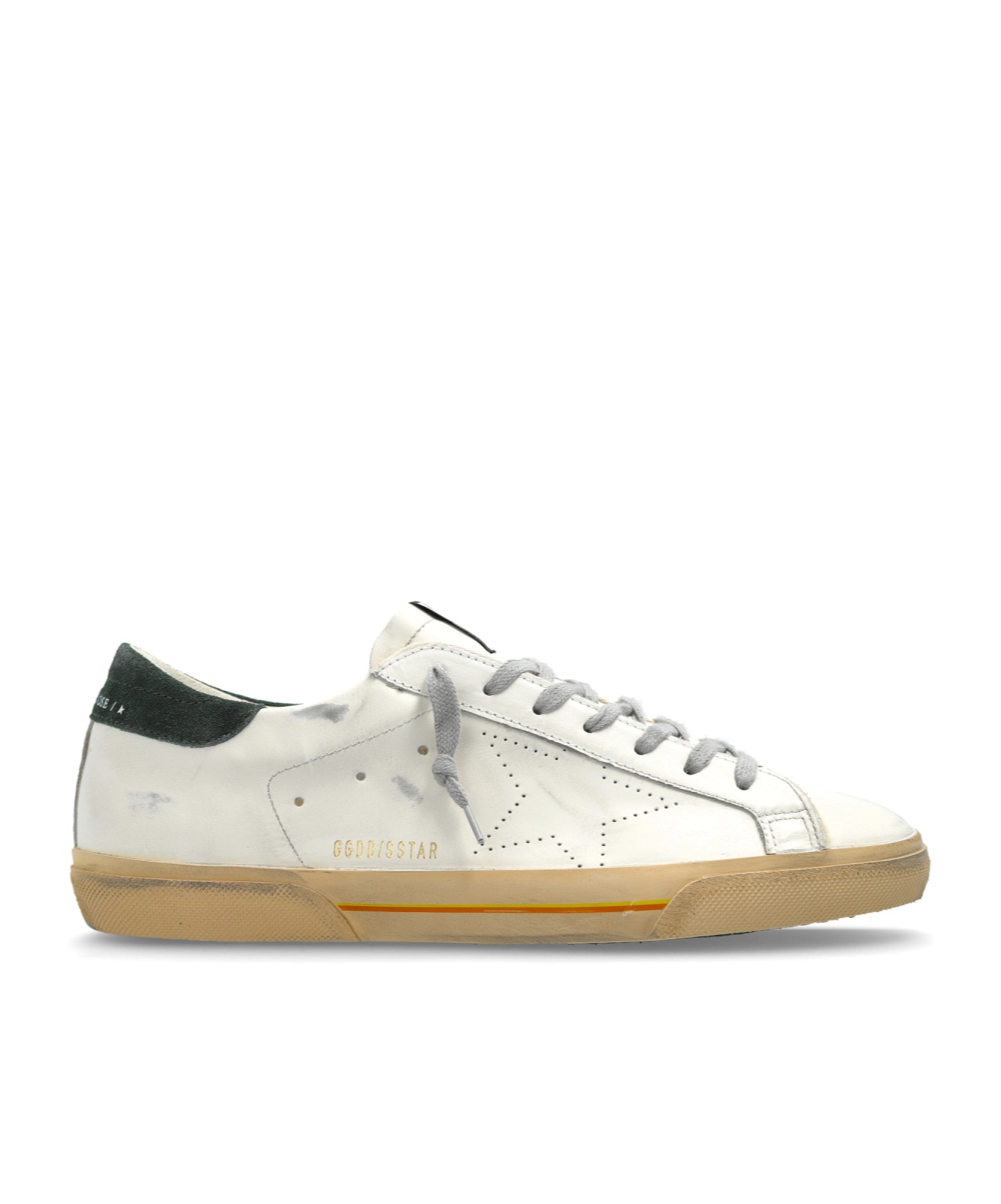Golden Goose White Leather Lace-up Sneakers