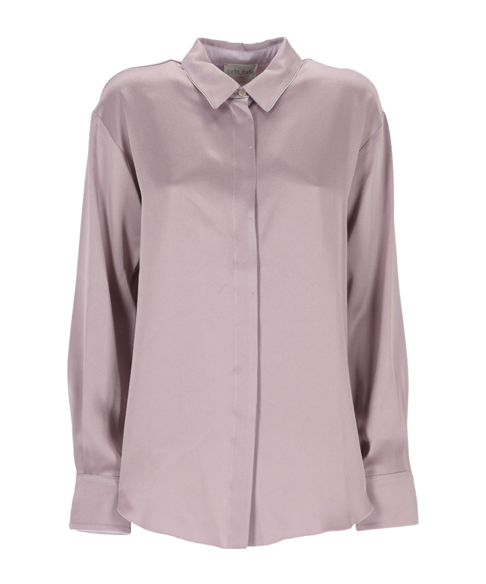 Forte Forte Classic Button-up Top In Pink