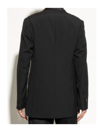 Dries Van Noten Long-sleeved Suit Coat In Black