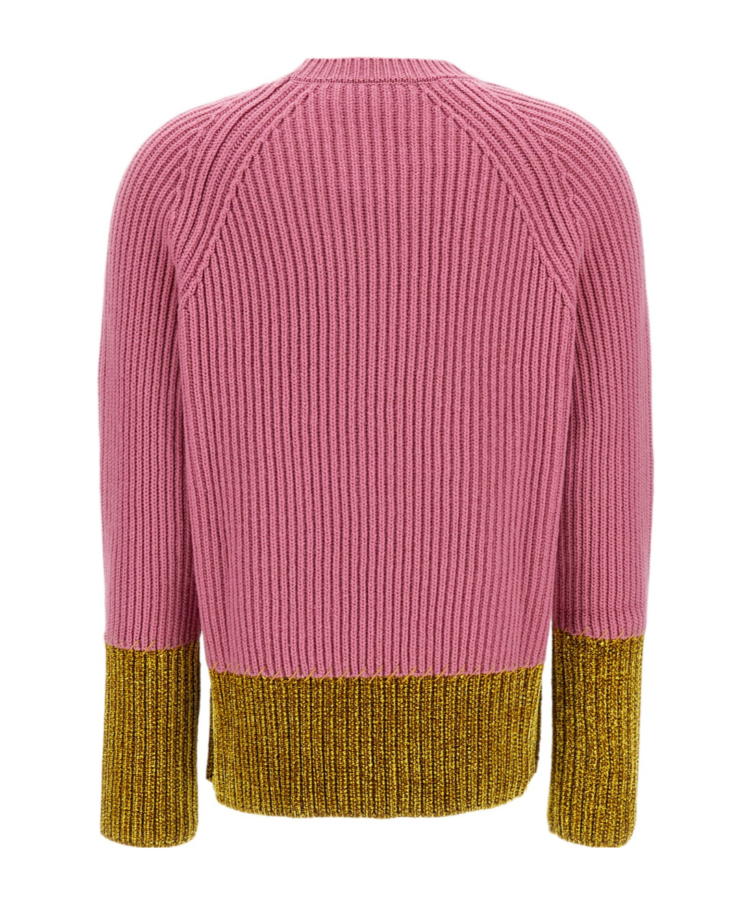 Marni Crewneck Hood Kangaroo Pocket Long Sleeves Ribbed Cuffs In Pink