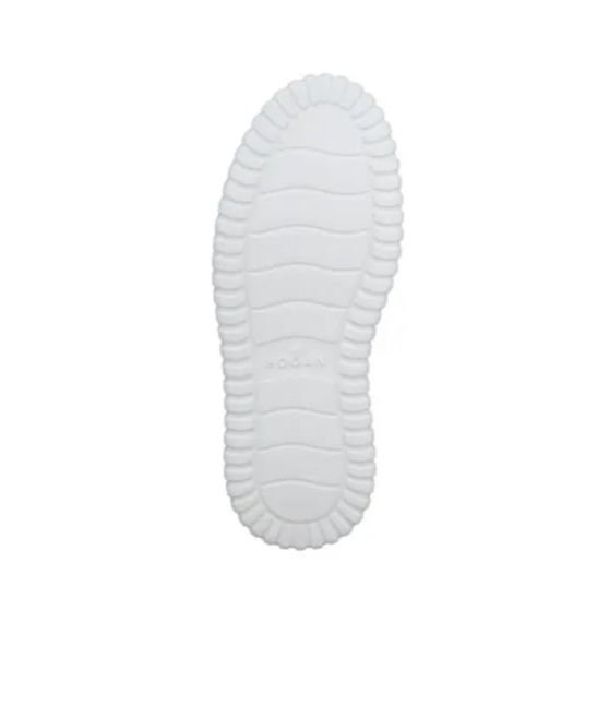 Hogan H-stripes Leather Platform Sneakers In White