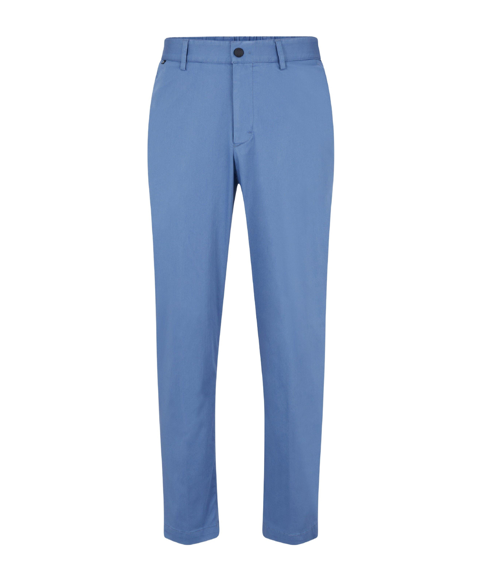 Hugo Boss Twill Chino Trousers In Blue