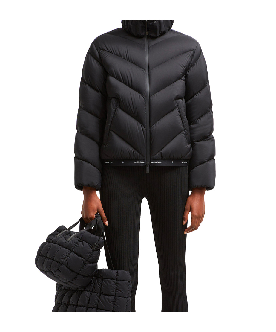 MONCLER GRIGNAN DIAGONAL-QUILTED SHORT DOWN JACKET 