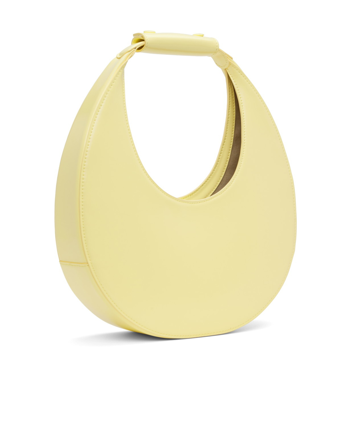 Staud Half-moon Handbag In Yellow