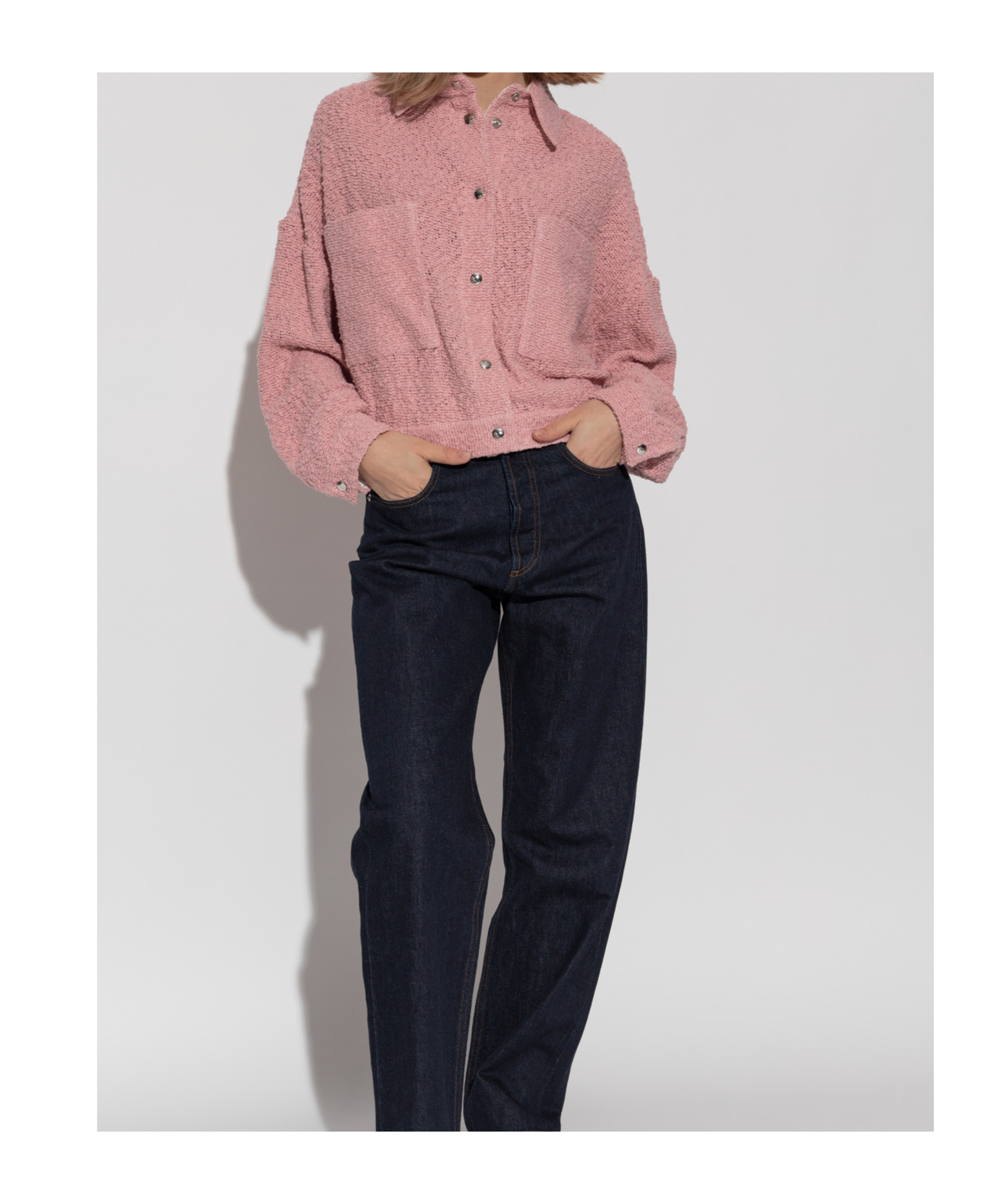 Iro Long-sleeved Casual Jacket In Pink