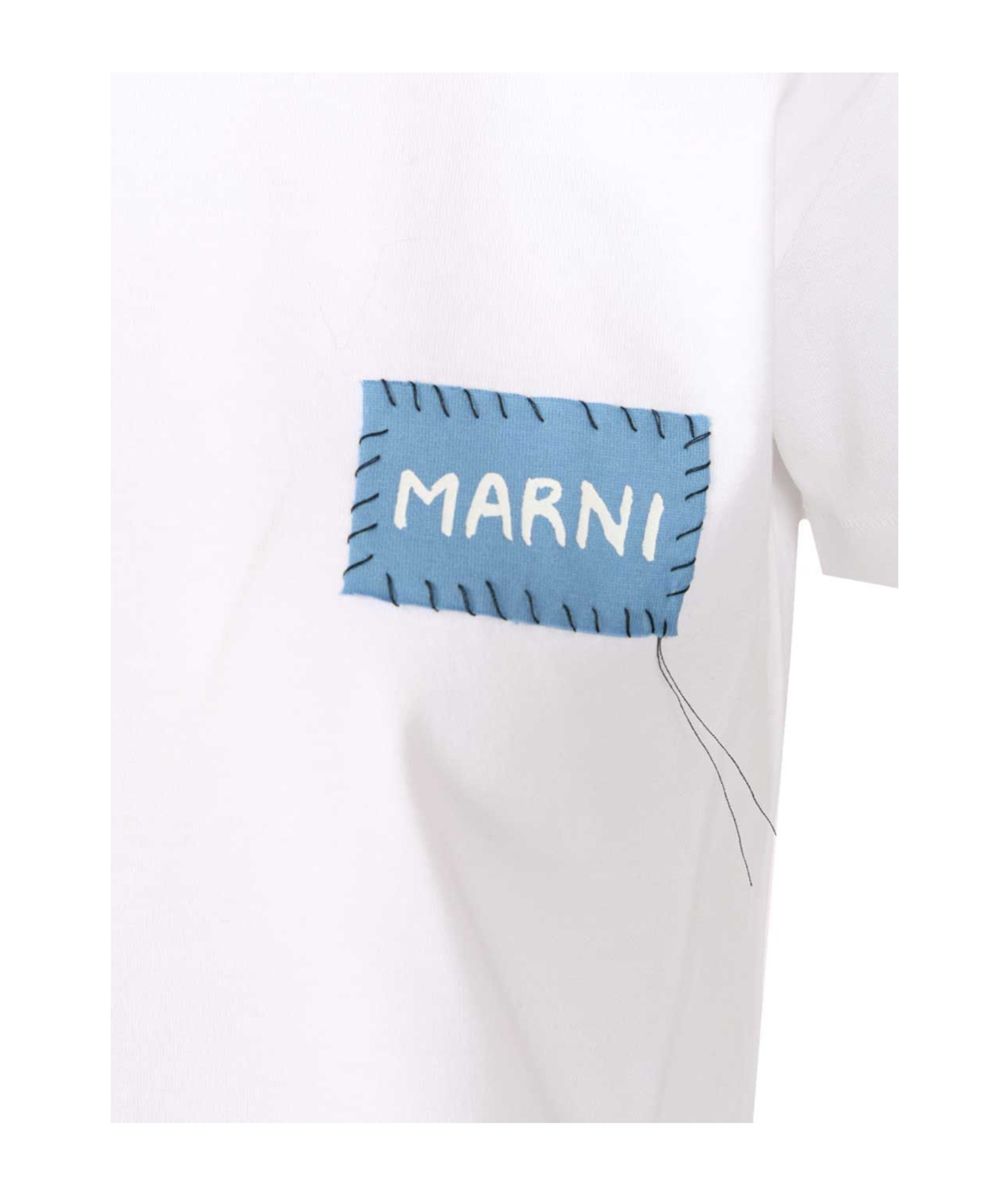 Marni Cotton Jersey T-shirt In White