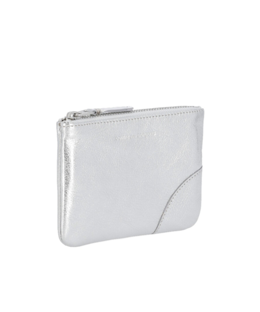 Comme Des Garçons Logo Wallet In White
