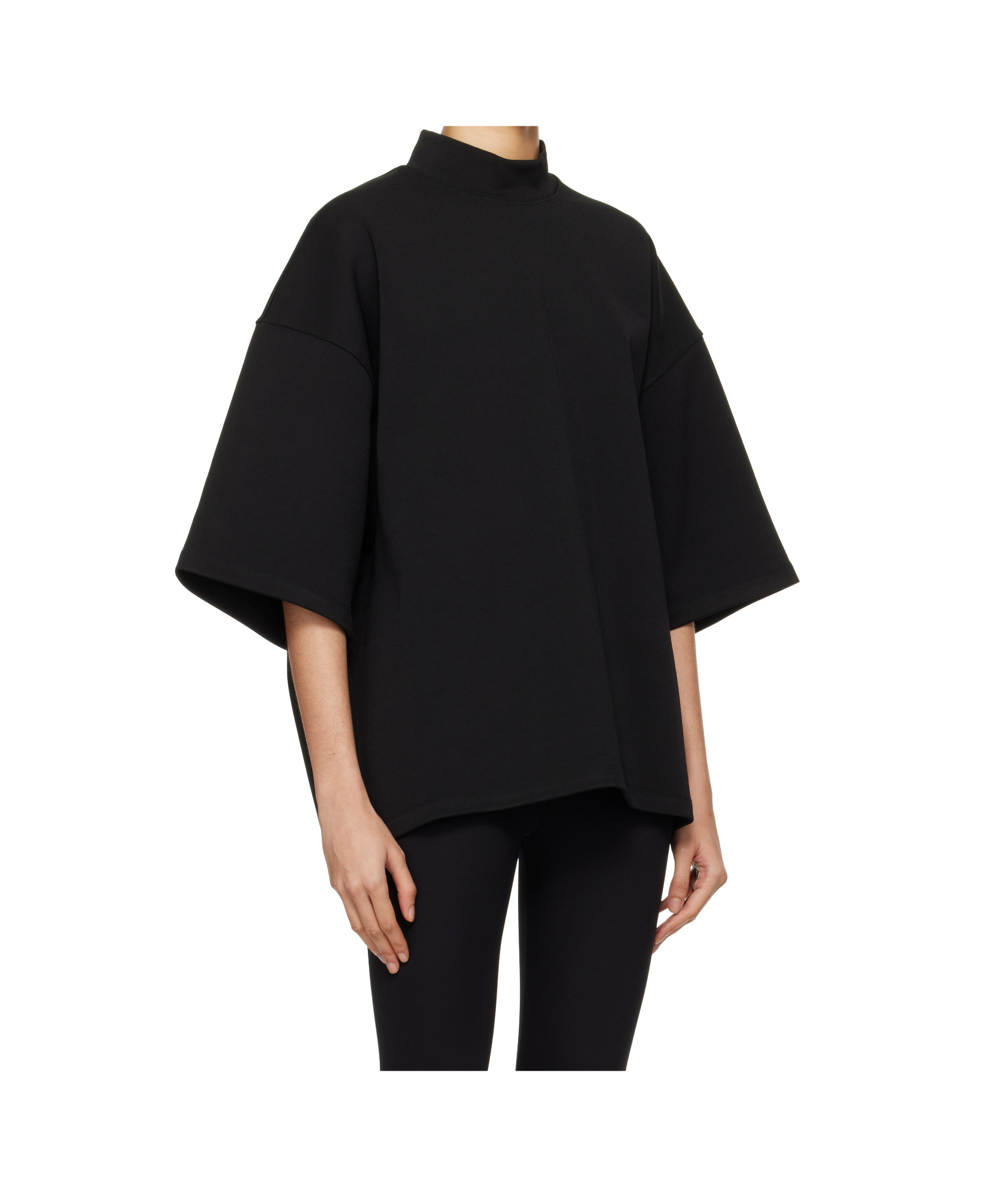 Wardrobe.nyc Semi-matte Stand-up Collar T-shirt