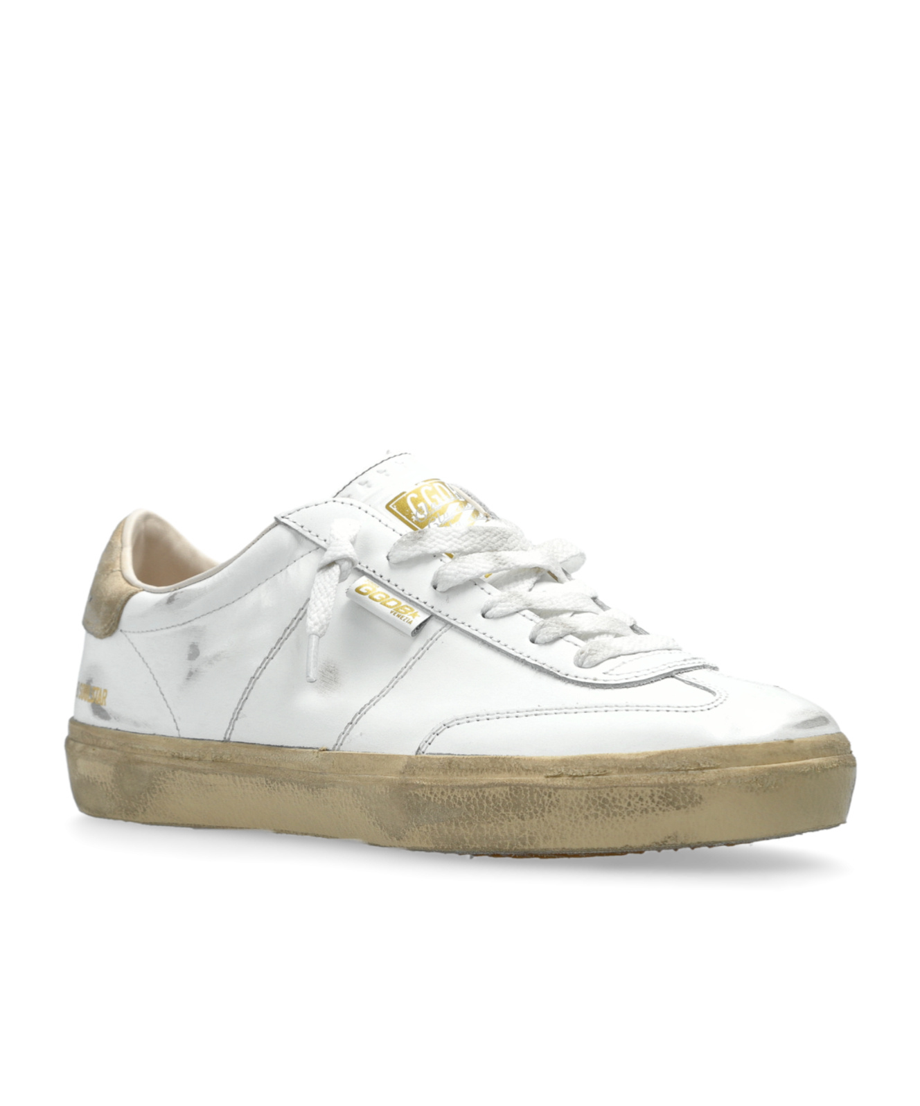 Golden Goose Lace-up Low-cut Casual Shoes In White