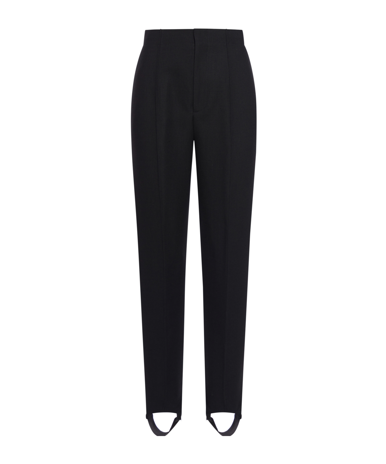 Bottega Veneta Stirrup-cuffs Slim-cut Trousers In Black